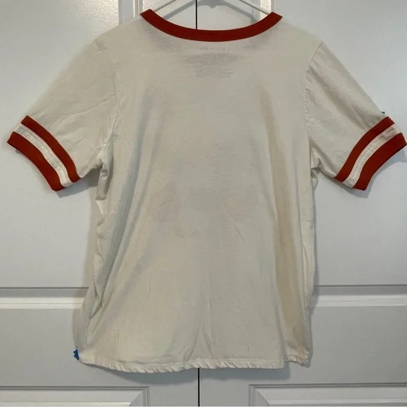 F.R.I.E.N.D.S™ Oversized Ringer Tee White/Orange (Tag 0, measures like L) - Picture 2 of 5